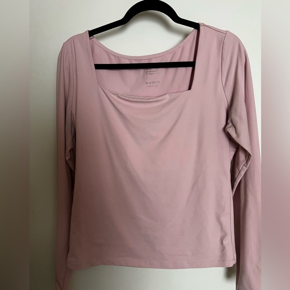 Trendy Queen Square Neck Long Sleeve Top Bundle Blue, Olive, Pink, Gray XL - Picture 5 of 9